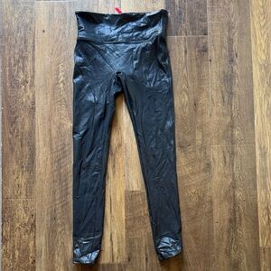 SPANX Black High-Waist Active Leggings